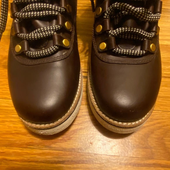 Cole Haan Zero Grand Explorer W6 Brown Leather Waterproof Boots -EUC - Picture 6 of 15